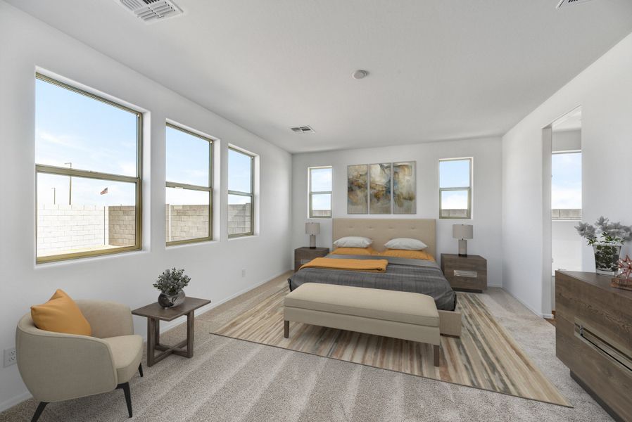 Furnished interior view inside a new home in Marbella at Windrose, Waddell (Image 11).