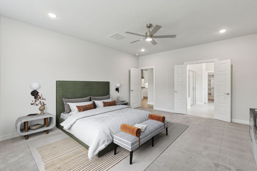 Primary Suite in the Mercury home plan by Trophy Signature Homes – REPRESENTATIVE PHOTO Primary Suite in the Mercury home plan by Trophy Signature Homes – REPRESENTATIVE PHOTO