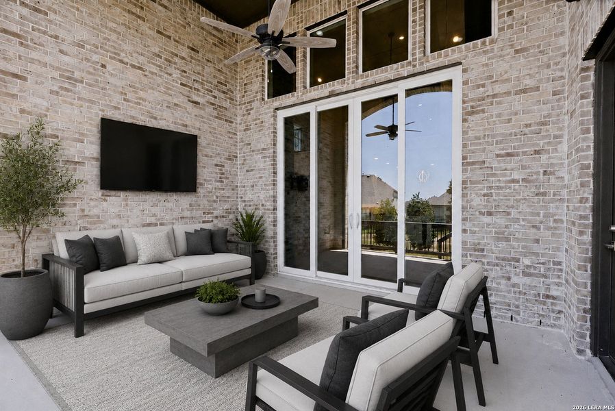 Exterior details and patio area of a home in Ventana, Bulverde (Image 28). Exterior details and patio area of a home in Ventana, Bulverde (Image 28).