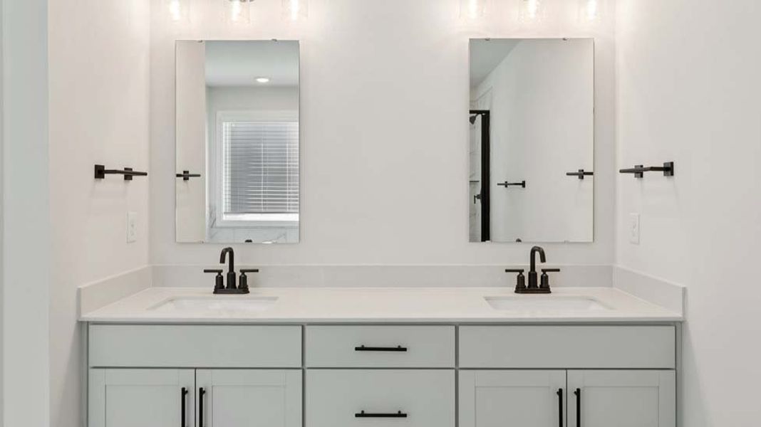 Representative interior finishes for a home built from the Calhoun by D.R. Horton in Shepherd's Farm, Mooresville (Image 19).