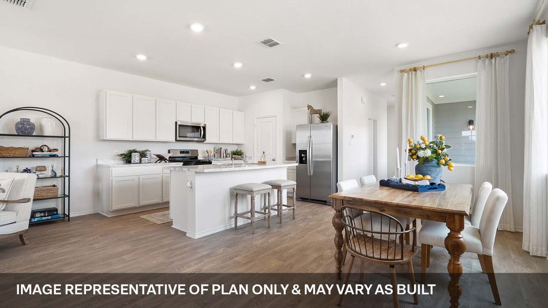 Furnished interior view inside a new home in Valverde, Bastrop (Image 3).