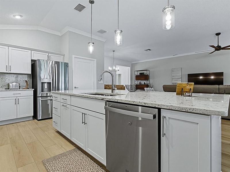 Furnished interior view inside a new home in , The Villages (Image 21). Furnished interior view inside a new home in , The Villages (Image 21).