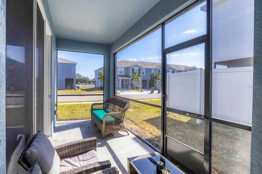 Exterior details and patio area of a home in Braden Pointe, Bradenton (Image 29). Exterior details and patio area of a home in Braden Pointe, Bradenton (Image 29).