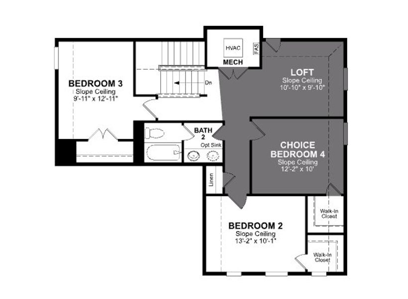2D floor plan layout of this home in Churchill, Anna, TX (Image 4).