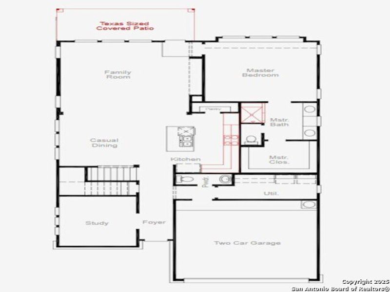 2D floor plan layout of this home in Sunflower Ridge, New Braunfels, TX (Image 4). 2D floor plan layout of this home in Sunflower Ridge, New Braunfels, TX (Image 4).