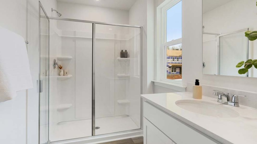 Furnished interior view inside a new home in Reedy Creek Preserve, Charlotte (Image 16).