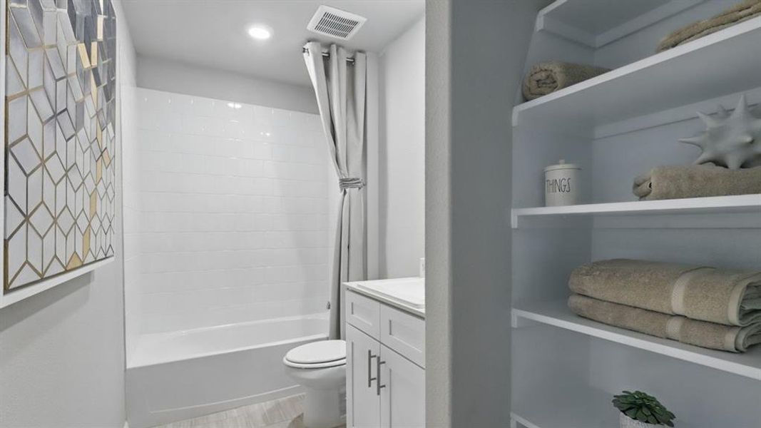 Furnished interior view inside a new home in Lonestar at Liberty Trails, Fort Worth (Image 13).