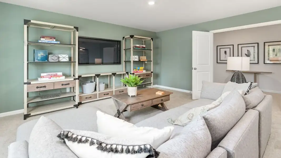 Furnished interior view inside a new home in The Estates at Edinborough, Gibsonville (Image 31).