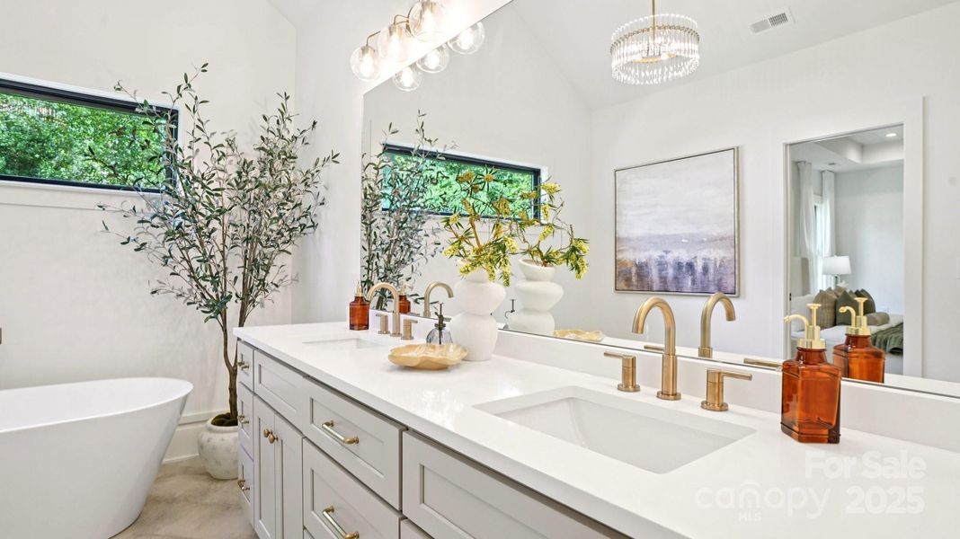 Furnished interior view inside a new home in , Charlotte (Image 34).