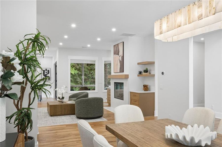 Furnished interior view inside a new home in , Atlanta (Image 47).