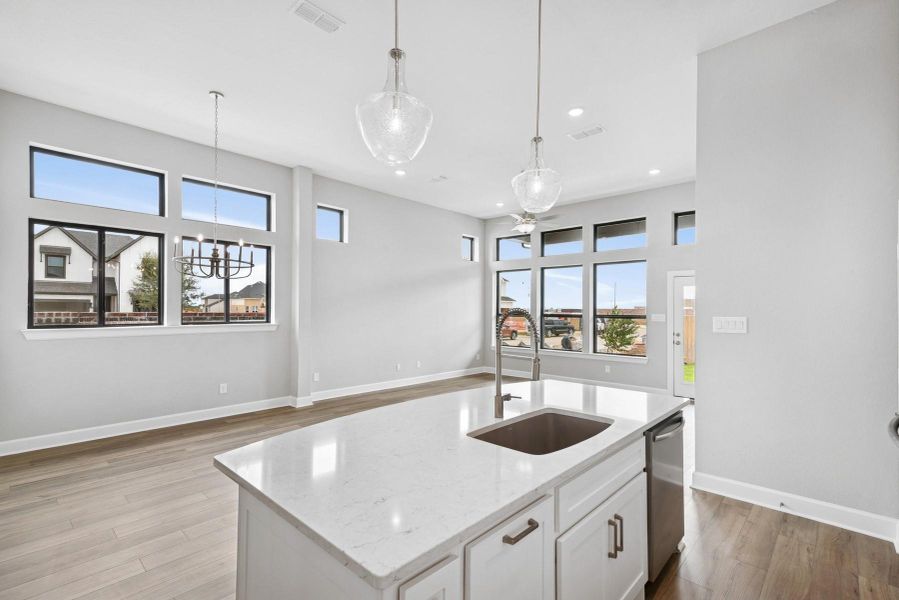 Furnished interior view inside a new home in Grange 45' Homesites, Katy (Image 5).