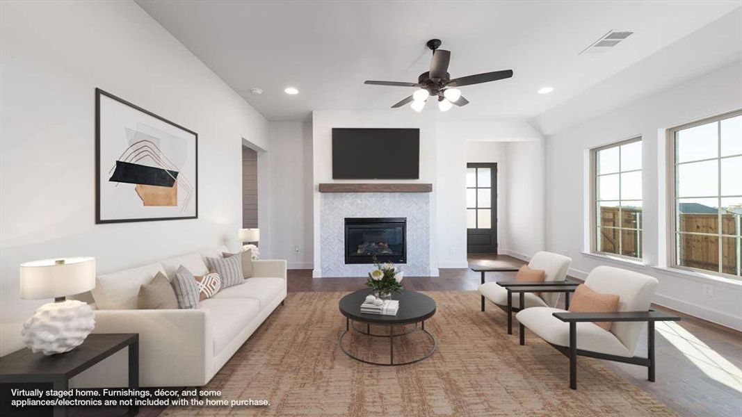 Furnished interior view inside a new home in The Heights At Uptown Celina 45', Celina (Image 8).