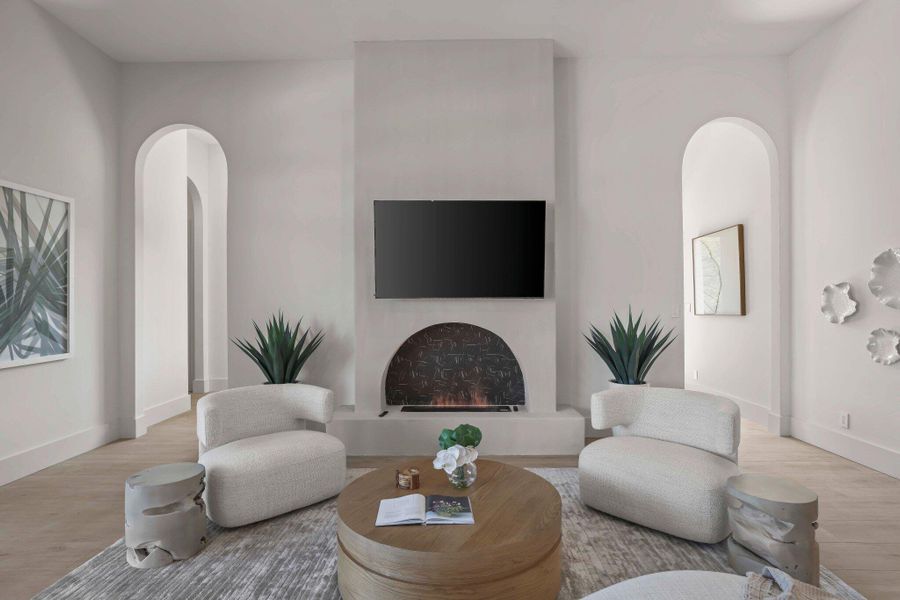 Furnished interior view inside a new home in , Delray Beach (Image 11). Furnished interior view inside a new home in , Delray Beach (Image 11).