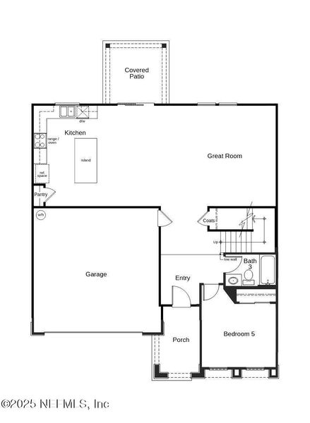 2D floor plan layout of this home in Copper Ridge, Jacksonville, FL (Image 3). 2D floor plan layout of this home in Copper Ridge, Jacksonville, FL (Image 3).
