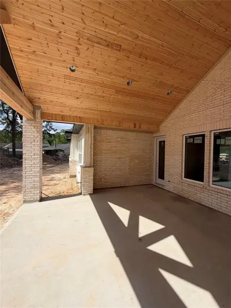 Exterior details and patio area of a home in , Roman Forest (Image 3). Exterior details and patio area of a home in , Roman Forest (Image 3).