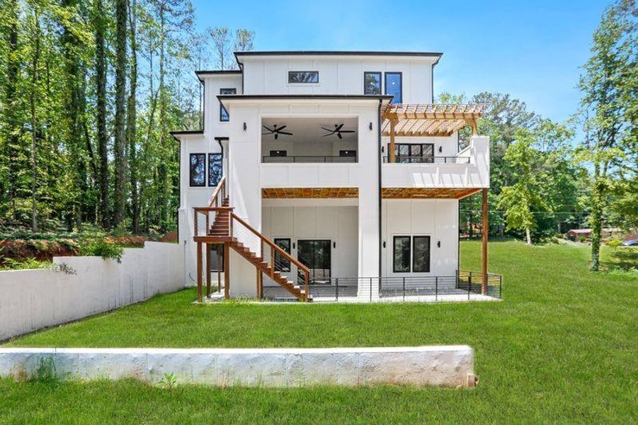 Exterior details and patio area of a home in , Atlanta (Image 27). Exterior details and patio area of a home in , Atlanta (Image 27).