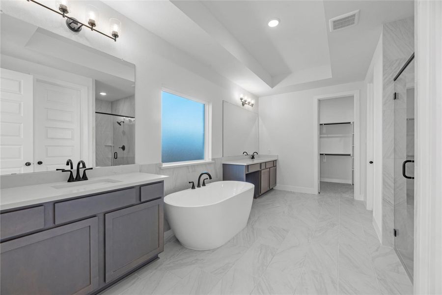 Furnished interior view inside a new home in Meridiana, Manvel (Image 6). Furnished interior view inside a new home in Meridiana, Manvel (Image 6).