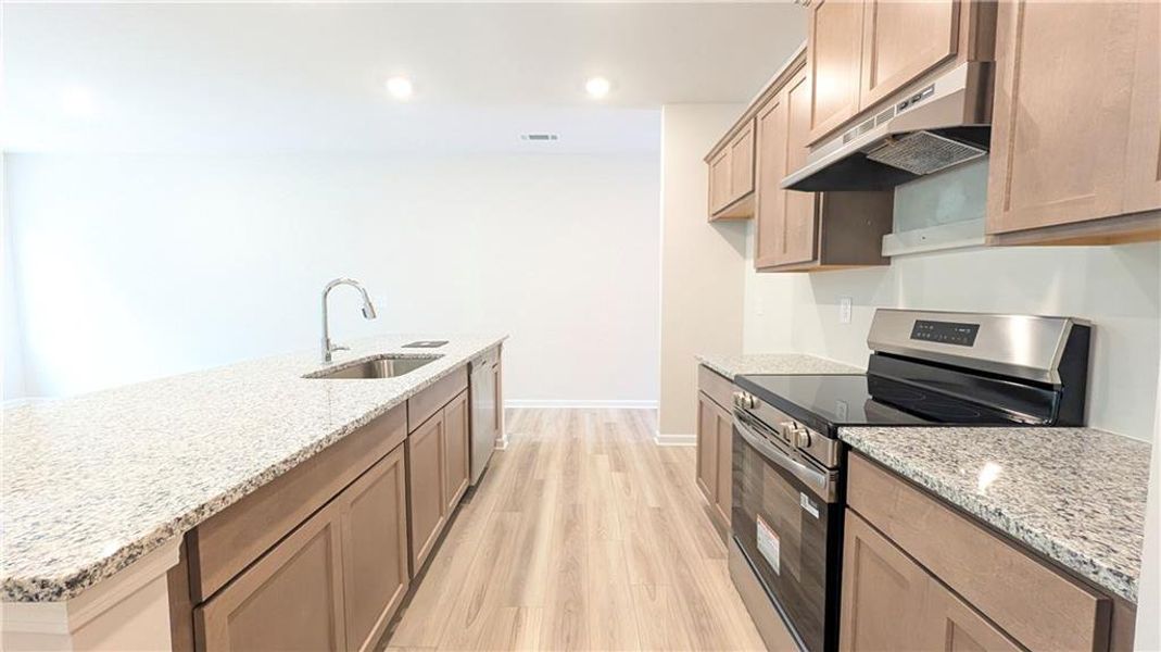 Furnished interior view inside a new home in Owen Preserve, Canton (Image 4).