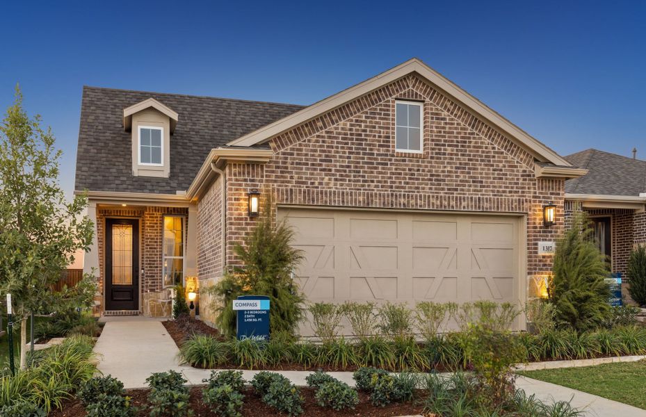 The Compass, a one-story home with 2-car garage