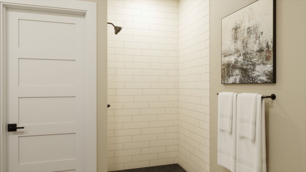 Representative interior finishes for a home built from the 2502 by Risewell Homes in Harvest Crossing, Aurora (Image 13).