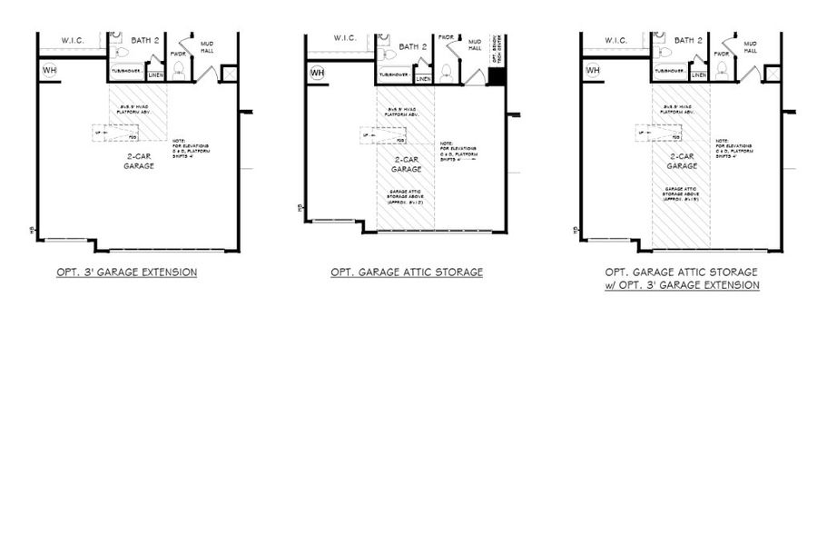 2D floor plan layout for the The Thornhill by Patrick Malloy Communities in Horizon at Laurel Canyon, Canton, GA (Image 2).