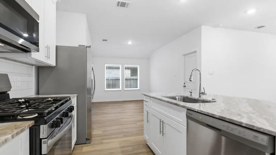 Furnished interior view inside a new home in , League City (Image 3).