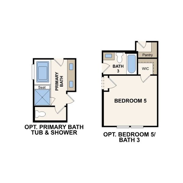 2D floor plan layout for the Lassen by Century Communities in Crosswinds, Niederwald, TX (Image 3).
