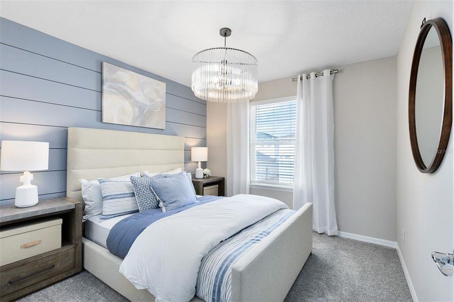 Furnished interior view inside a new home in Parkside Trails, Clermont (Image 11).