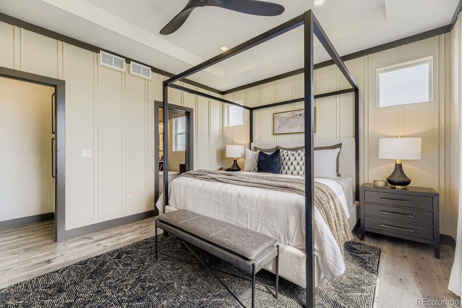 Primary Bedroom Picture of model home not actual home