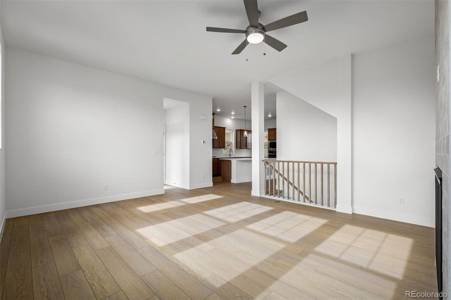 Spacious, unfurnished interior of a new home in Trailside at Cottonwood Creek, Colorado Springs (Image 20).