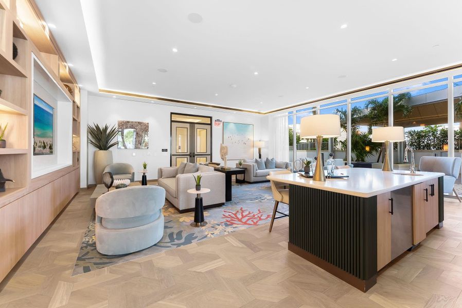 Furnished interior view inside a new home in , Fort Lauderdale (Image 13). Furnished interior view inside a new home in , Fort Lauderdale (Image 13).