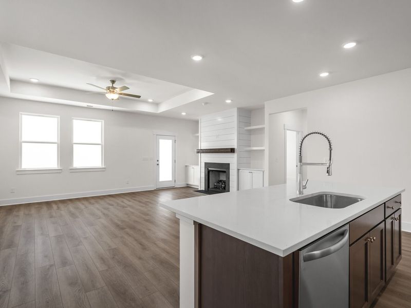 Representative furnished interior of a home built from the The Cottonwood E by Davidson Homes LLC in Woods Crossing, Gallatin (Image 11).