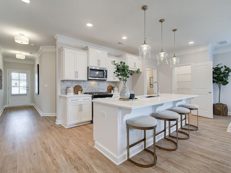 Furnished interior view inside a new home in Cherokee Township, Acworth (Image 8).