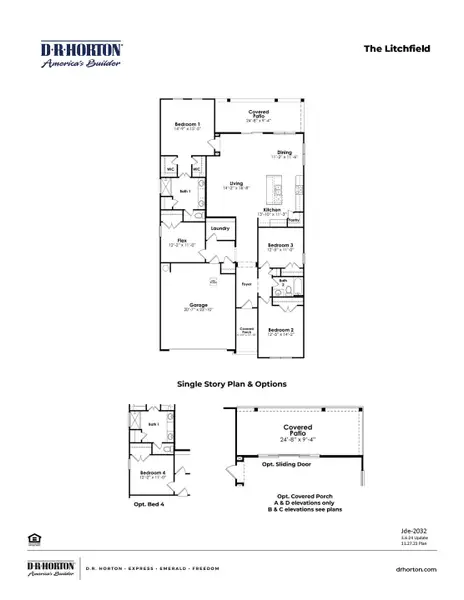 2D floor plan layout of this home in Eden Springs, Longs, SC (Image 3).