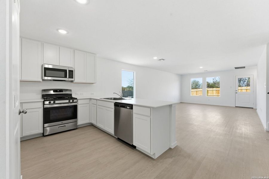 Furnished interior view inside a new home in , New Braunfels (Image 9). Furnished interior view inside a new home in , New Braunfels (Image 9).