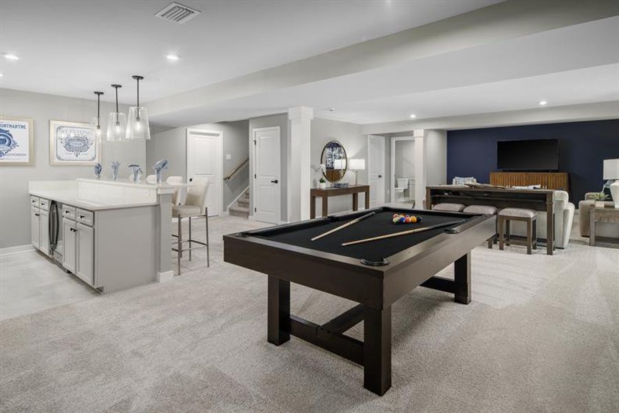 Representative furnished interior of a home built from the Lehigh by Ryan Homes in Stillwood Farms, Easley (Image 21).