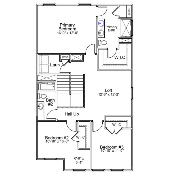 2D floor plan layout of this home in Laurinton Farms, Hopkins, SC (Image 4).