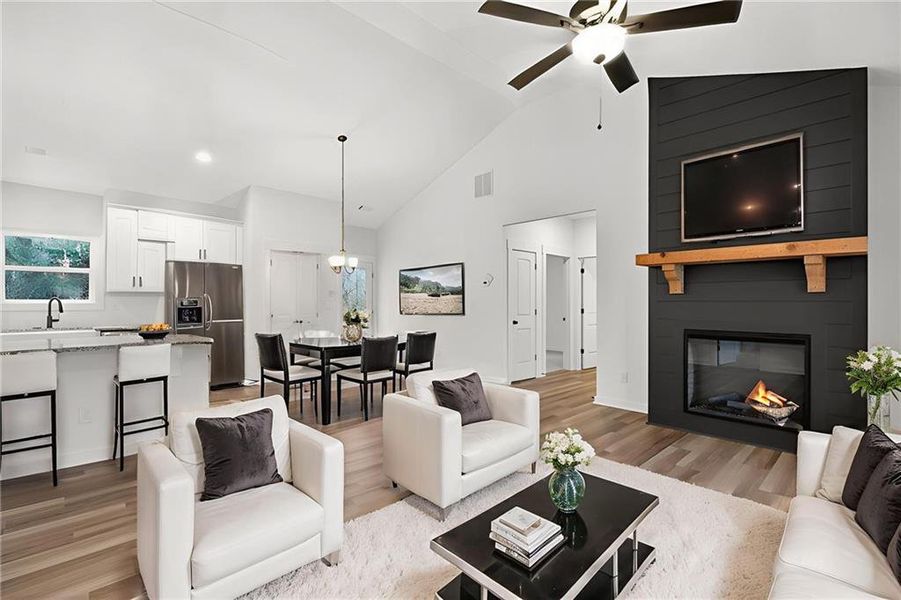 Furnished interior view inside a new home in , Cedartown (Image 9).