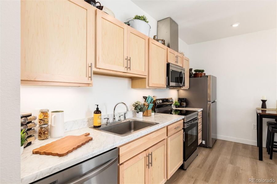 Furnished interior view inside a new home in , Denver (Image 17).