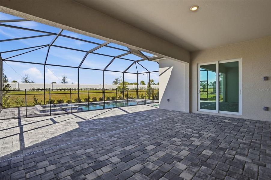 Exterior details and patio area of a home in Wellen Park Golf & Country Club, Venice (Image 3).
