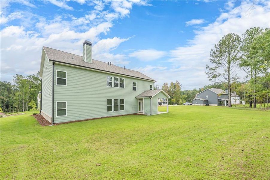 Exterior details and patio area of a home in , Loganville (Image 28).