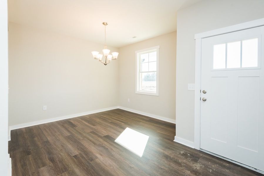 Representative unfurnished interior of a home built from the Polk by Foundation Home Builders LLC in Sandi Estates, Stantonsburg (Image 20).