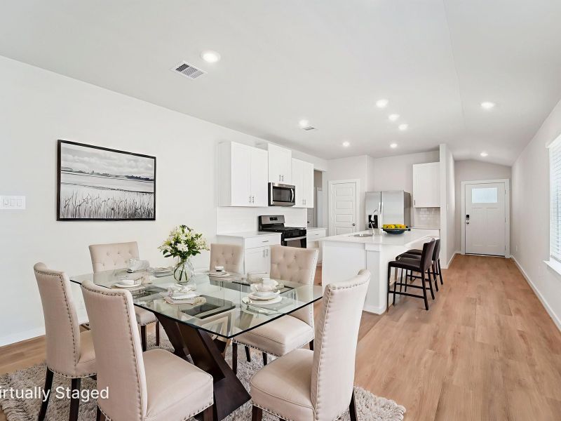 Furnished interior view inside a new home in Montgomery Oaks - Premier, Conroe (Image 3).