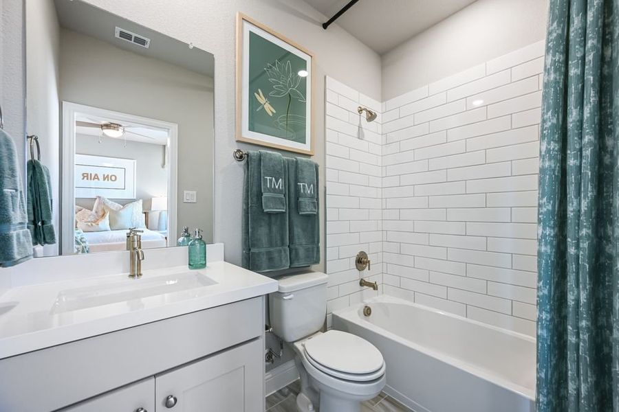 Furnished interior view inside a new home in South Oak, Lakewood Village (Image 19).