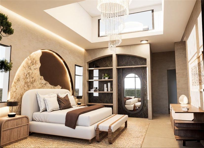 Furnished interior view inside a new home in , Sarasota (Image 8).