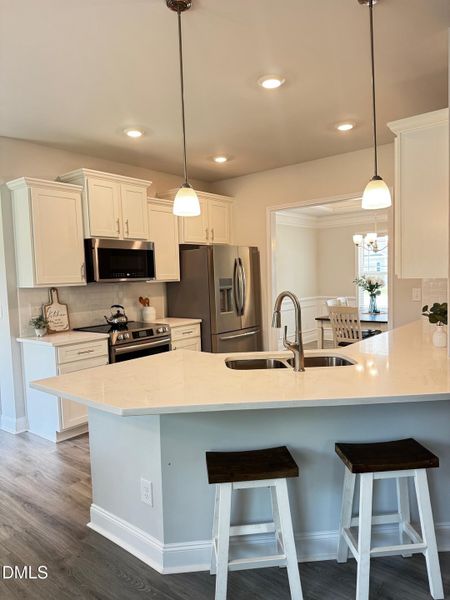 Furnished interior view inside a new home in Falls of the Cape, Lillington (Image 5).