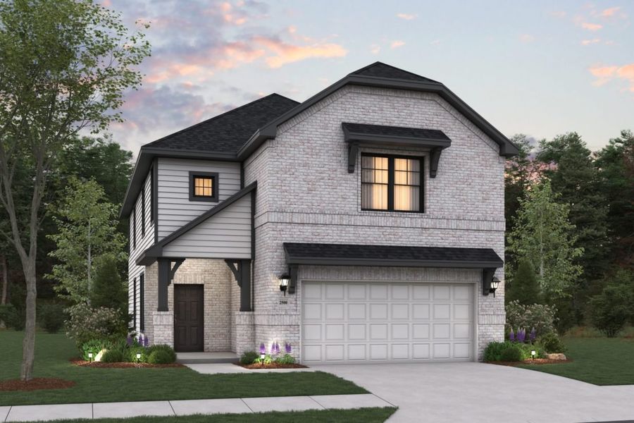 Representative exterior photo of a completed home built from the Sweetwater III Mustang Meadows 40s by Brohn Homes in Mustang Meadows, Waller, TX (Image 8).