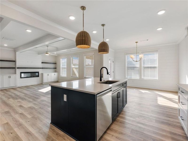 Furnished interior view inside a new home in , Buford (Image 9).
