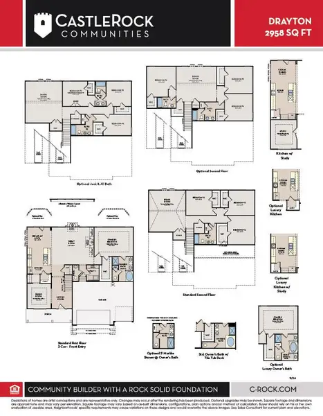 2D floor plan layout of this home in Aden Woods, Fairview, TN (Image 2).