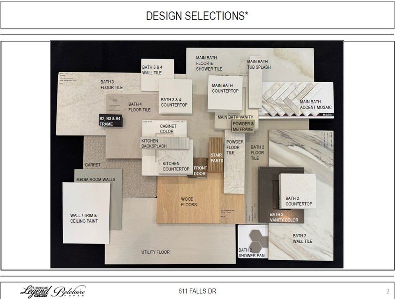 Representative photo of design selections for 611 Falls Drive Representative photo of design selections for 611 Falls Drive